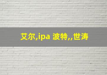 艾尔,ipa 波特,,世涛